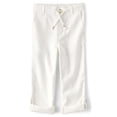thumbnail image 1 of Pantalones Gymboree de lino con cordón Simply White para niños pequeños de 5 años, 1 of 5