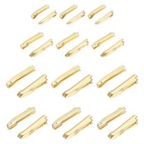 Uxcell Zipper Repair Kit, Metal Zipper Latch Slider Retainer Insert Pin Top Bottom Stoppers, Fit for Coat Light Gold #3 #5 #8 #10