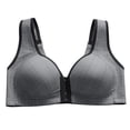 thumbnail image 2 of Bigersell Backless Bras for Women V-Neck Wire-Free Bra Support Women Womens Bras Molded Bra Style R-102 Basic Bra Strap Nylon No Underwire Bra Feature Everyday Bras Underwear Black L, 2 of 3