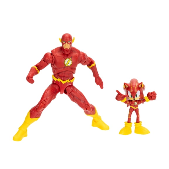 Sonic x DC Action Figure Multipack - 2.5 Inch Sonic and 5 Inch The Flash Figures