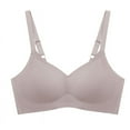 thumbnail image 4 of ATOYSOY Everyday Bra Wireless Breathable Push Up Underwear Workout Thin Lightweight Girls Teens Seamless Smoothing Comfort Bra Gray, 4 of 5
