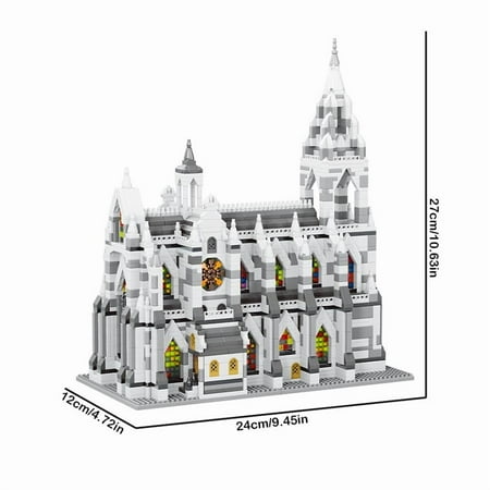 Notre-Dame de Paris Cologne Cathedral Building Blocks Set Architectural Model Kit 2908pcs Bricks Kids Adult Toys Enthusiast Gift