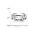 thumbnail image 6 of White Cobalt Ring Band Wedding Standard Domed Polished 5mm, 6 of 6