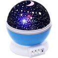thumbnail image 1 of Proyector de noche estrellada, rotación de 360 grados, 4 bombillas LED, 6 luces que cambian de color, 1 of 5