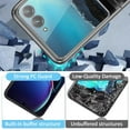 thumbnail image 3 of Compatible Flip Case for Motorola Razr Plus 2023 Case Clear,Motorola Razr 40 Ultra Case,Electroplating Shockproof Protective Case for Motorola Razr+ Case 2023 Motorola Razr Flip Phone Case Black, 3 of 14