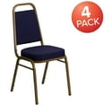 thumbnail image 2 of Flash Furniture Hercules Series Adult Size Trapezoidal Stacking Banquet Chairs, Set of 4, Navy, 2 of 9