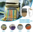 thumbnail image 4 of Kit de telar pequeño de acero inoxidable, herramienta de tejer para tejer, para zurcir, trenzado, parches, suministro de tejido, 14 ganchos kenally HA007941-03B, 4 of 6