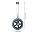 thumbnail image 2 of LEEYNEER2pcs Heavy Duty Walker Accessory Wheel Casters Heavy Duty Walker Wheels Replacement Walker Coaster Wheel Aluminum Wheel Caster Practical Walker Wheels, 2 of 8