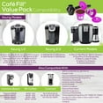 thumbnail image 5 of Perfect Pod Cafe Fill Value Pack  Reusable K-Cup Coffee Filter Pod (2 pack) with EZ-Scoop w Built In Funnel. Works with Keurig and Single Serve 1 Stream Coffee Brewers, 5 of 10