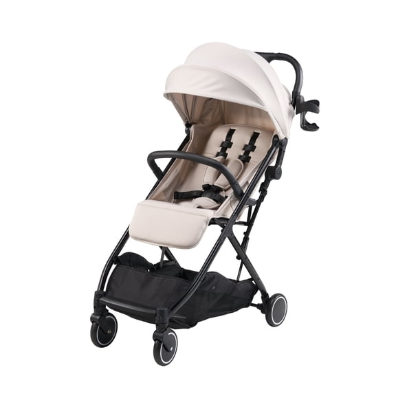 Parent's Choice Compact Stroller Dove - Lightweight, One-Hand Fold with Extra Storage