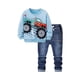 thumbnail image 1 of Odeerbi 2-11 Años Niños Niñas Conjuntos Sudaderas Cuello Redondo Niños Sudadera Cuello Redondo Manga Larga Pantalones Vaqueros Conjuntos, 1 of 9