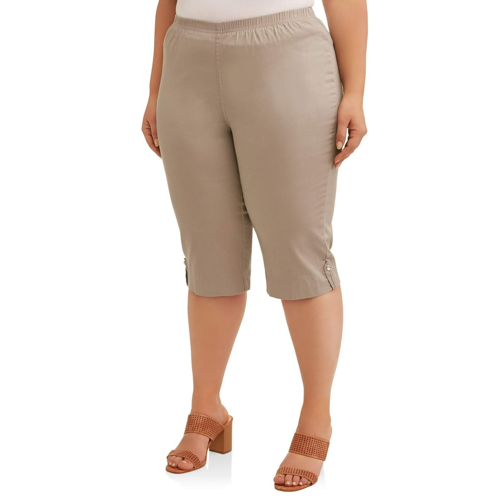 pull on denim capris