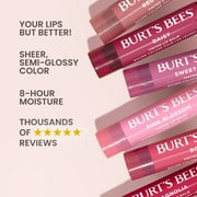 Burts Bees Rose Tinted Lip Balm with Shea Butter, 0.15 oz.