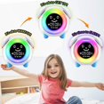 thumbnail image 1 of 1 (Arctic Blue) MELLA Children's educational alarm clock in the morning, 1 of 4