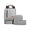 Gray, variant on Bdday New Business Backpack Three Piece Set Large Capacity Oxford Cloth Computer Bag New Load Reducing College Student Backpack Back To School Supplies