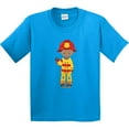 thumbnail image 3 of Inktastic African American Boy, Fireman, Firefighter, Helmet Youth T-Shirt, 3 of 5