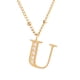 thumbnail image 2 of Juego Joyería Mujer, Collar Aretes Inicial Letras LuckyLy, Acero Inoxidable Baño de Oro 18k dorado UNITALLA, 2 of 6