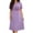 Purple, variant on Women's Plus Size Patriotic USA & Firework Nightshirt, Short Sleeve Crew Neck Casual Sleep Dress, S-5XL