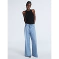 thumbnail image 2 of Scoop Women's and Women’s Plus High Rise Baggy Wide Leg Jeans, Sizes 0-28 Plus, 2 of 4
