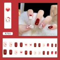 thumbnail image 1 of Uñas postizas a presión, uñas postizas europeas, uñas postizas a presión, con sellado UV, uñas brillantes, cobertura total, uñas postizas artificiales, uñas para mujeres, 1 of 5