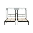 thumbnail image 4 of Triple Bunk Bed with Vent Board, Sturdy Metal Frame, Noise-Free Wood Slats, Separable into 3 Beds, No Box Spring Needed, 4 of 8