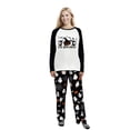 thumbnail image 3 of LuLiaMenton Couples Halloween Pajamas Set, The Boo Crew Print PJs, Long Sleeve Matching Sleepwear for Women Men, Womens 3XL, 3 of 5