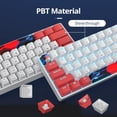 thumbnail image 4 of Ussixchare Teclado Mecánico para Juegos con Cable de 61 Teclas y Switch Rojo, 4 of 7