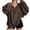 Coffee, variant on Women's Leopard Print Sweatshirt Oversized Quarter Zip Collar Long Sleeve 2026 Fall Fashion Pullover Tops XL