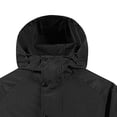 thumbnail image 5 of MexChoioe Mens Hooded Anorak Jacket Snap Placket Zip Cargo Pocket Adjustable Drawstring Hood Fall Casual Outerwear Windbreaker for Mens, 5 of 5