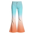 thumbnail image 6 of Trikvn Kids Flared Denim Pants Girls Stretch Bell Bottoms Casual Gradient Color Jeans Fashion Vintage Streetwear Trousers, 6 of 8