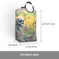 thumbnail image 2 of Salouo Flower Butterfly Skull Couple for Dirty Clothes Hamper,Extra Large Hamper Basket Bin 1-Pack Big Laundry Baskets with Handles Laundry Hampers Fits for Bedroom & Living Room, 2 of 5