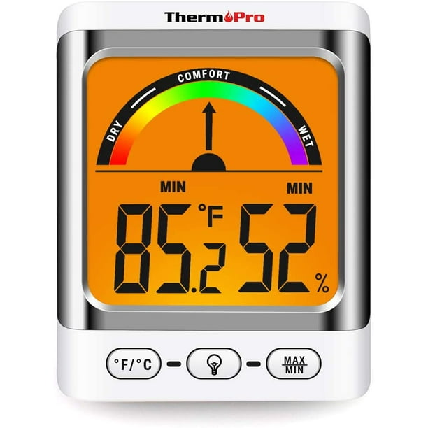 ThermoPro LCD Digital Hygrometer Indoor Temperature and Humidity Gauge
