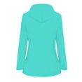 thumbnail image 2 of Women Solid Rain Jacket Outdoor Plus Size Waterproof Hooded Raincoat Windproof, 2 of 3