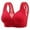Hot Pink, variant on Nrmvnmi Summer Saving Front Button Bra Front Closure Everyday Sports Bras Floral Prints Comfort Wireless Cotton Bras Full Coverage Bras for Women & Girls For Moms Gifts