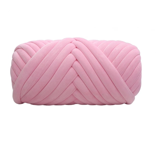Hilo grueso para tejer a mano, peso del hilo, longitud 43,74 yardas, hilo voluminoso para tejer a mano para sombreros. Rosa claro