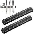 thumbnail image 1 of Porta cuchillos de cocina magnético 2 piezas 33 cm barra magnética cuchillos herramientas barra magnética porta cuchillos imán pared cuchillo porta cuchillos magnético barra magnética, 1 of 5