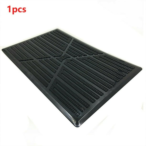 Car Carpet Plate Floor Pad Heel Foot Mat Pedal Patch Cover Black PVC