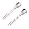 thumbnail image 5 of GOOHOCHY  2 PCS Travel Spoon Stainless Steel Cutlery Foldable Scoop Portable, 5 of 8