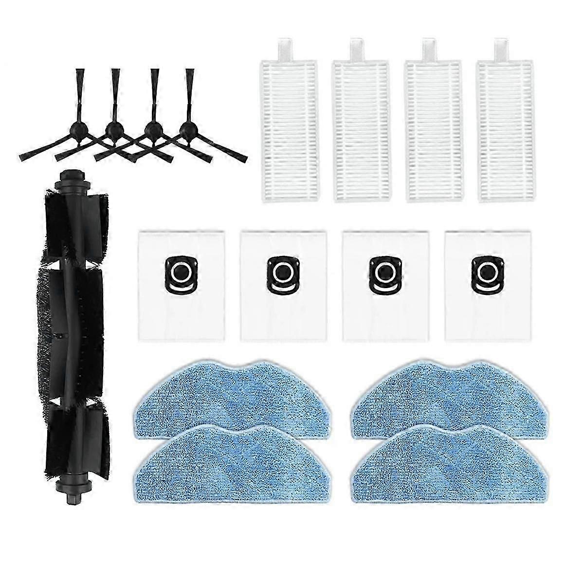 Kit Di Ricambio Panni In Microfibra Per Aspirapolvere Xplorer Serie 75 S+ RG8597W - Confezione Da 4 Pezzi - Blu