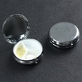 thumbnail image 5 of Round Pill Box 3 Compartment Medicine Pill Case St.Kitts And Nevis Large Flag Portable Pill Box For Pocket Purse Pill Box, 5 of 6