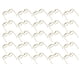 thumbnail image 3 of 25 clips de papel a prueba de herrumbre, proceso de galvanoplastia, clips de papel con forma de mini gafas, con caja transparente para oficina, color dorado, 3 of 5