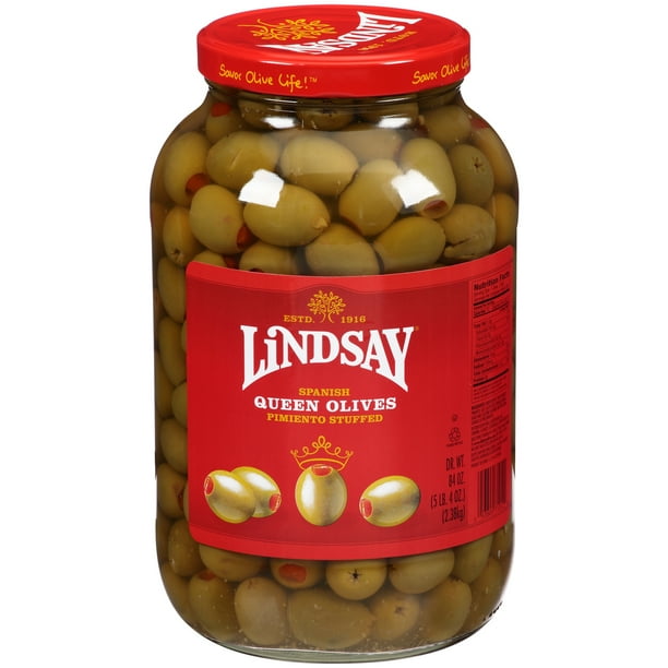 4 PACKS Stuffed Queens Spanish Green Olives, 84 Oz