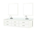 thumbnail image 3 of 84 In. W Bath Vanity With White Quartz Countertop, Faucet, 36 Mirrors - Modern Bathroom Cabinetry Double W, Top, Stylish Decoration, 3 of 7