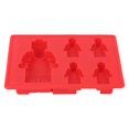 thumbnail image 2 of Bandeja de hielo 4+1, molde de hielo multifuncional de silicona de grado alimenticio con forma de Robot doméstico rojo para Cocina NikouMX Muebles, 2 of 8