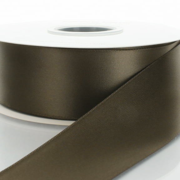 1.5" Double Faced Satin Ribbon 572 Olive Green 100 Yard
