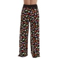 thumbnail image 3 of Just Love Women Buffalo Plaid Pajama Pants Sleepwear (Black Xmas Lights, X-Large), 3 of 3