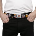thumbnail image 3 of Looney Tunes Belt, Seatbelt Buckle Belt, Bugs Bunny Basketball Poses Black, 30 to 44 Inches, 3 of 9