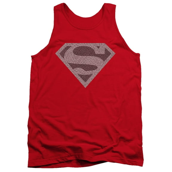 Superman Elephant Shield Adult Tank Top Red