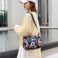 thumbnail image 3 of JAHH Nylon Floral Multi-Pocket Crossbody Purse Bags for Women Travel Shoulder Women's Nylon Printed One Shoulder Messenger Casual Mother Large Capacity Waterproof Messenger Bags Canv, 3 of 4