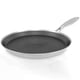 thumbnail image 1 of Crepe Pan Nonstick Honeycomb Dosa Pan Stainless Steel Ergonomic Handle Kitchen Pancake Pan Induction Compatible Tortilla Pan, 1 of 5